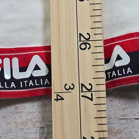 Fila Bella Italia Spellout White Cotton T-shirt, Men's Large - Picture 9 of 10
